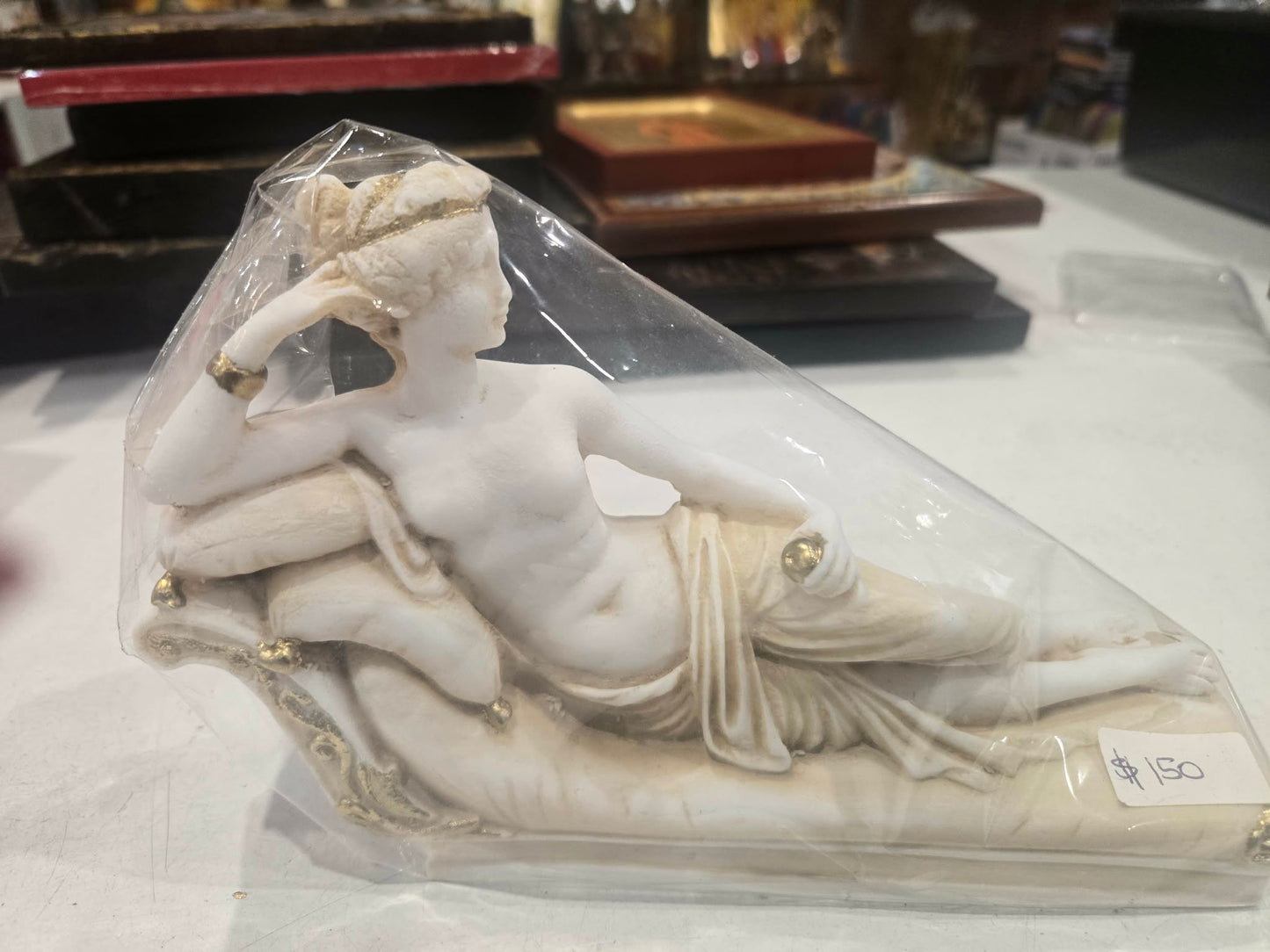 Ariadne Reclining Figurine – Classical Mythological Sculpture