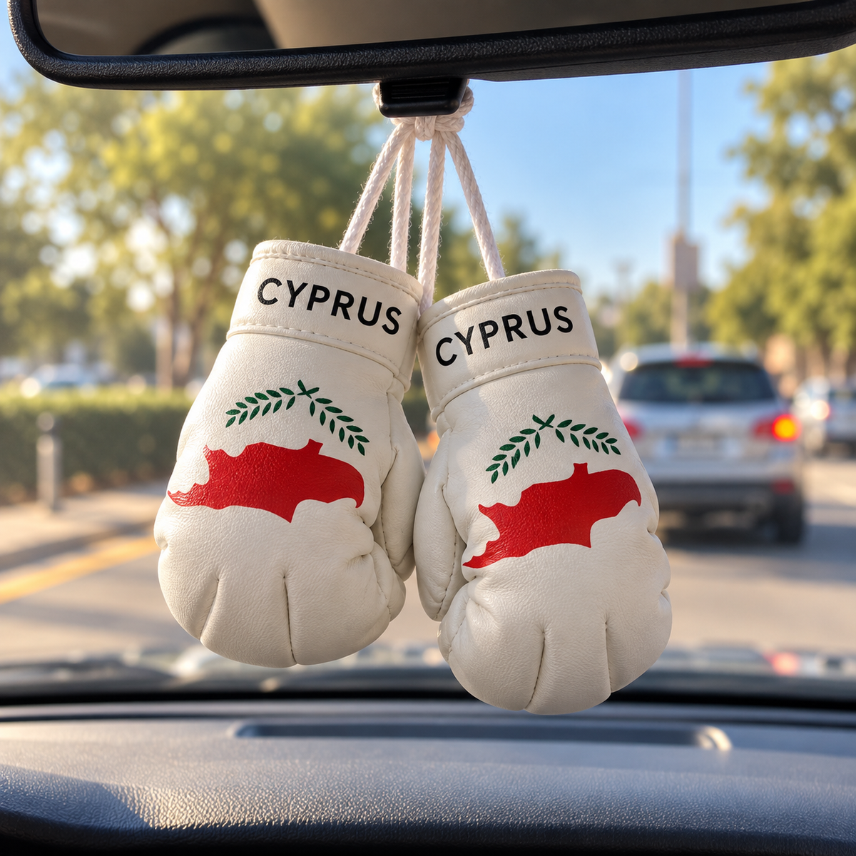Mini Boxing Gloves Car Mirror Hanging Ornament – Greek Football Teams
