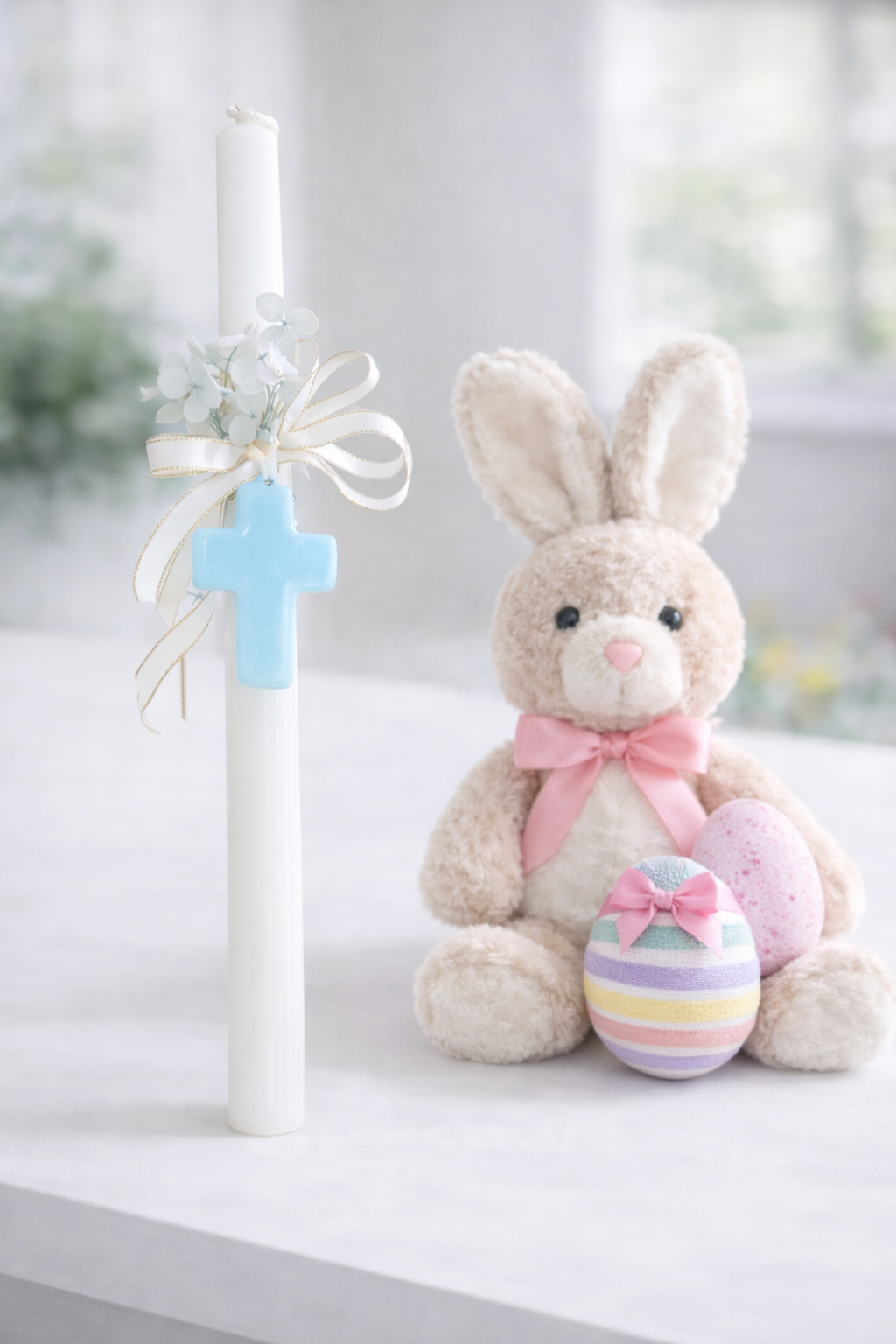 Blue Cross Easter Lambatha Candle