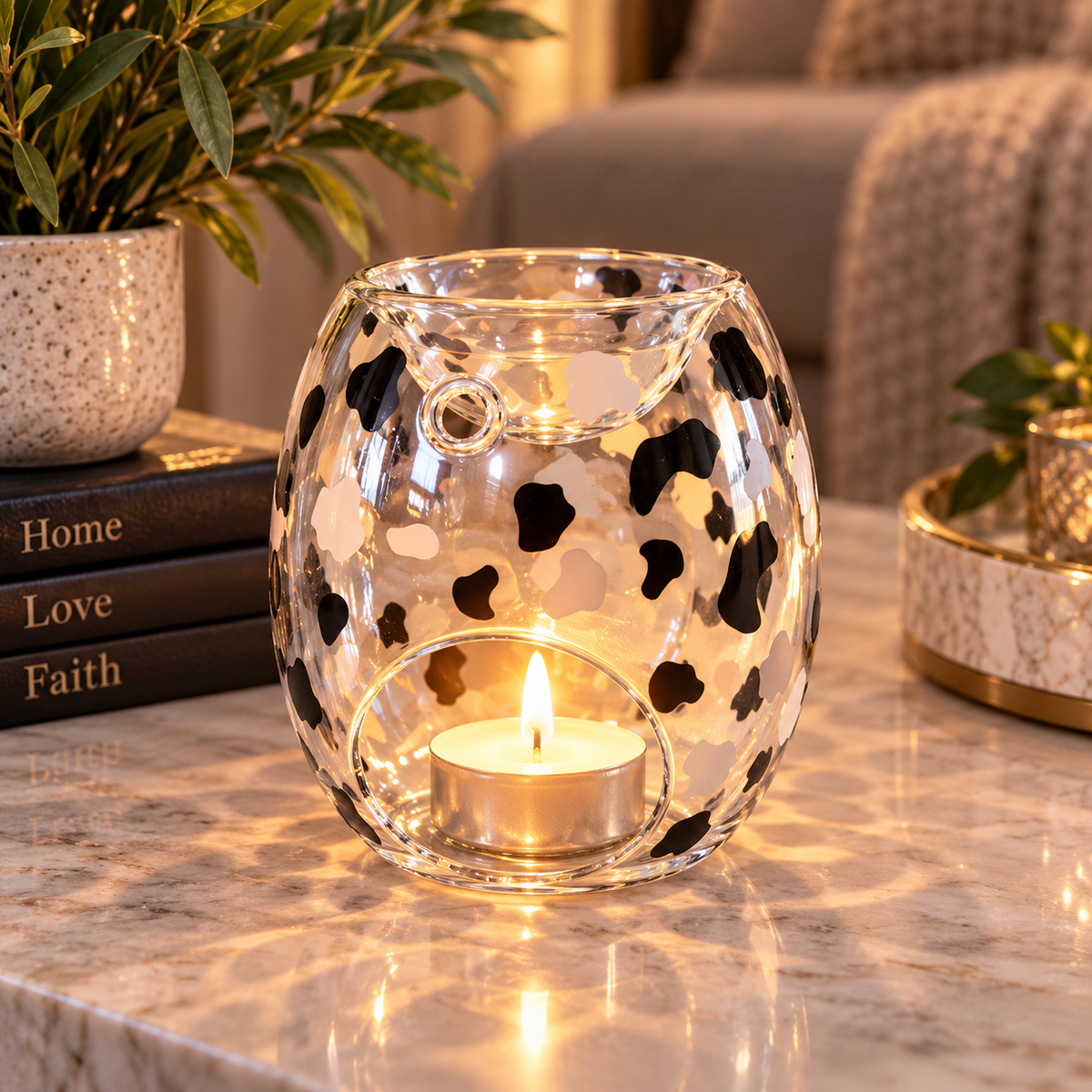 Different Coloured Glass Oil Burner