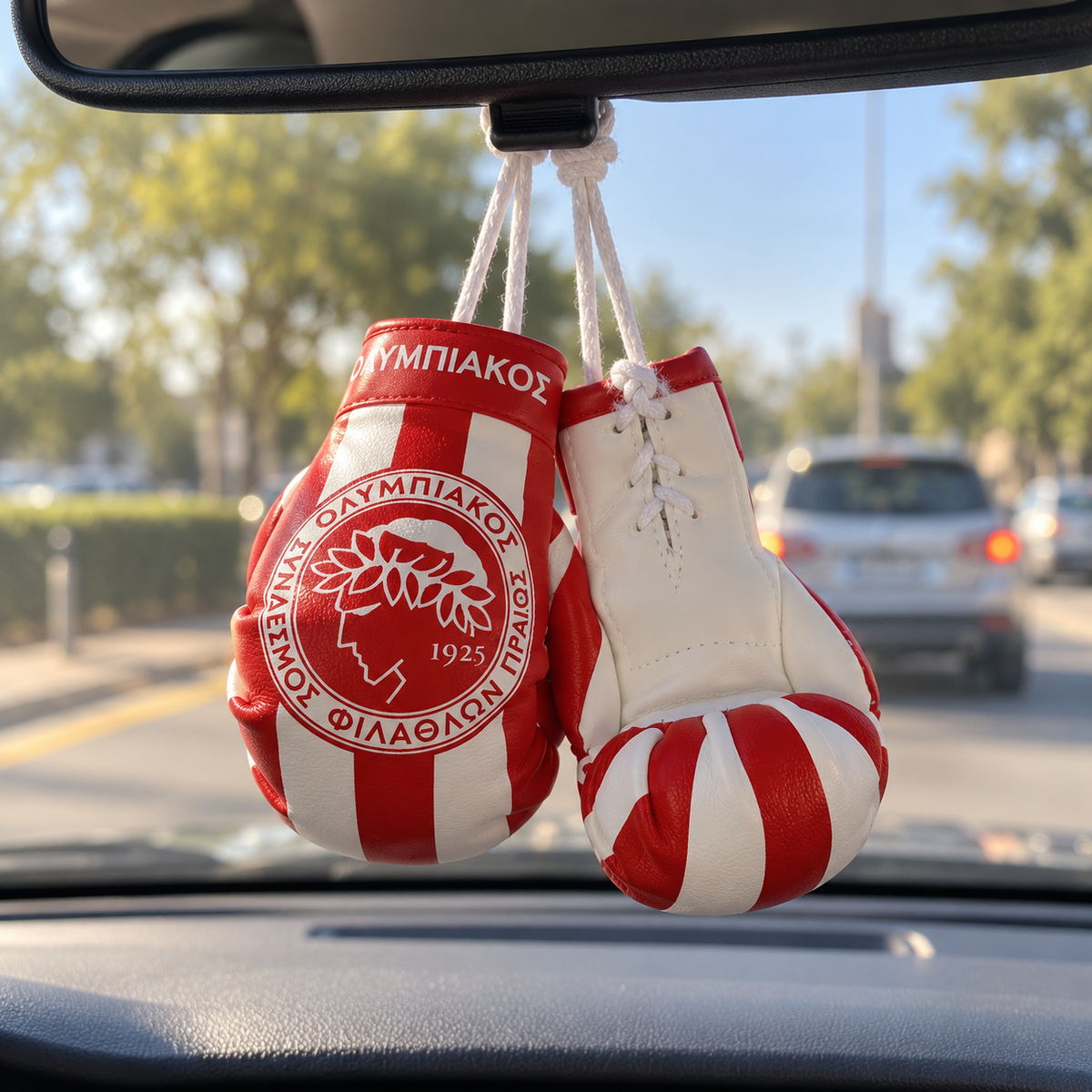 Mini Boxing Gloves Car Mirror Hanging Ornament – Greek Football Teams