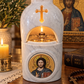 Marble Lamp Holder with Lid comes with mineral oil lamp indoor