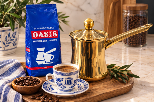 Gold Induction Greek Coffee Briki – Makes Up to 8 Cups