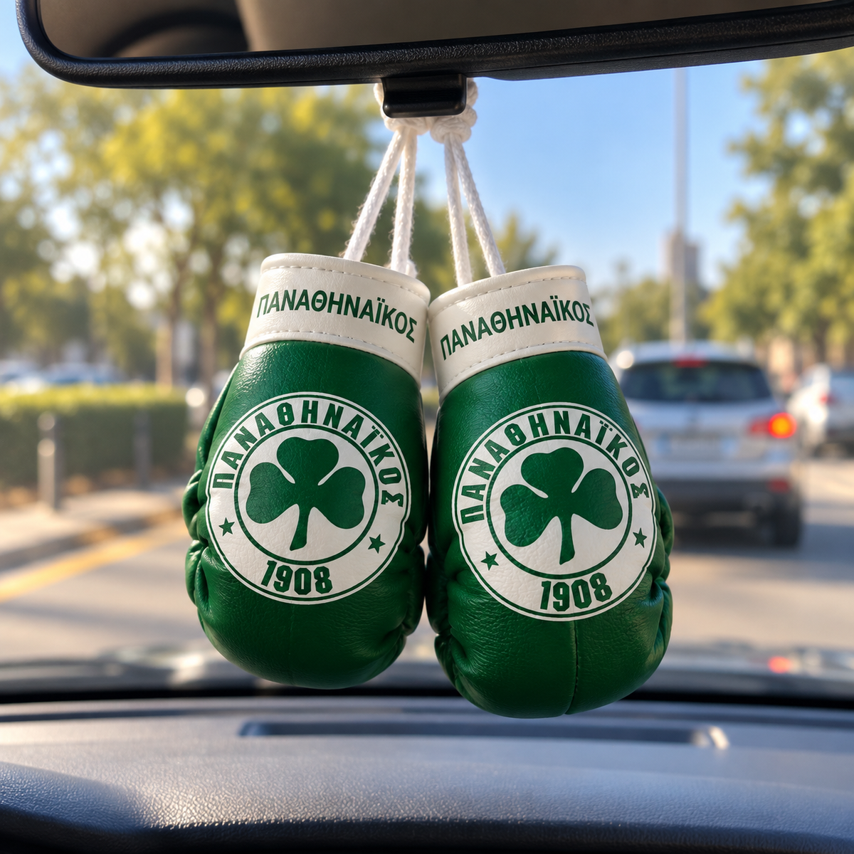 Mini Boxing Gloves Car Mirror Hanging Ornament – Greek Football Teams
