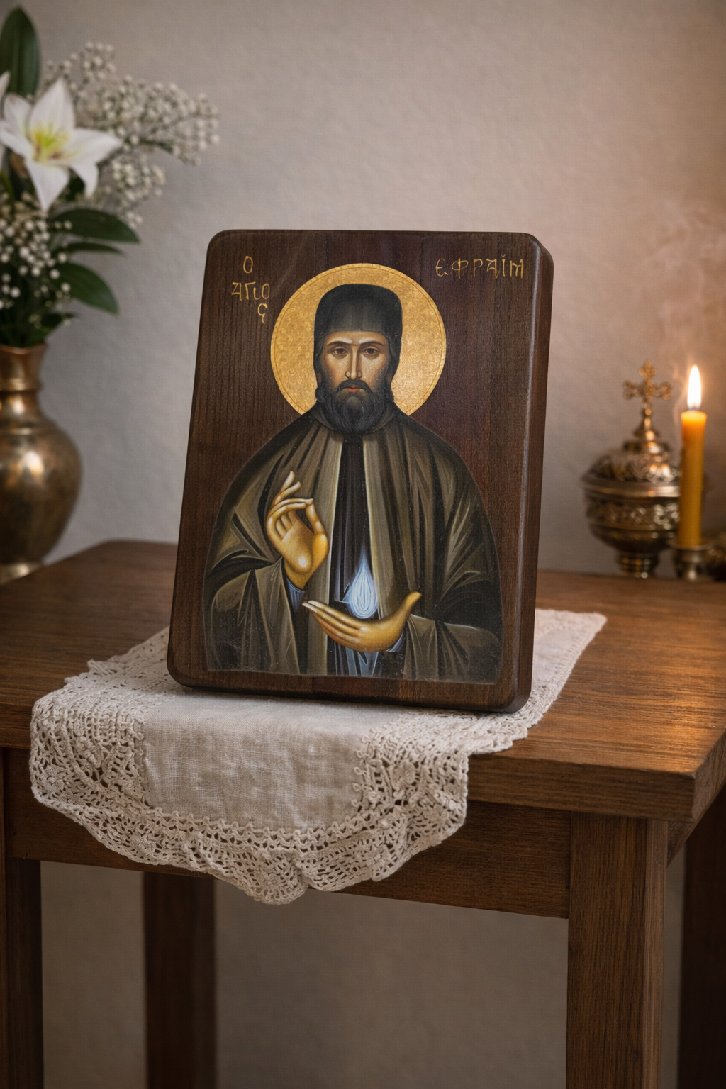 Saint Ephraim / Ὁ Ἅγιος Ἐφραίμ   (Mount Athos)