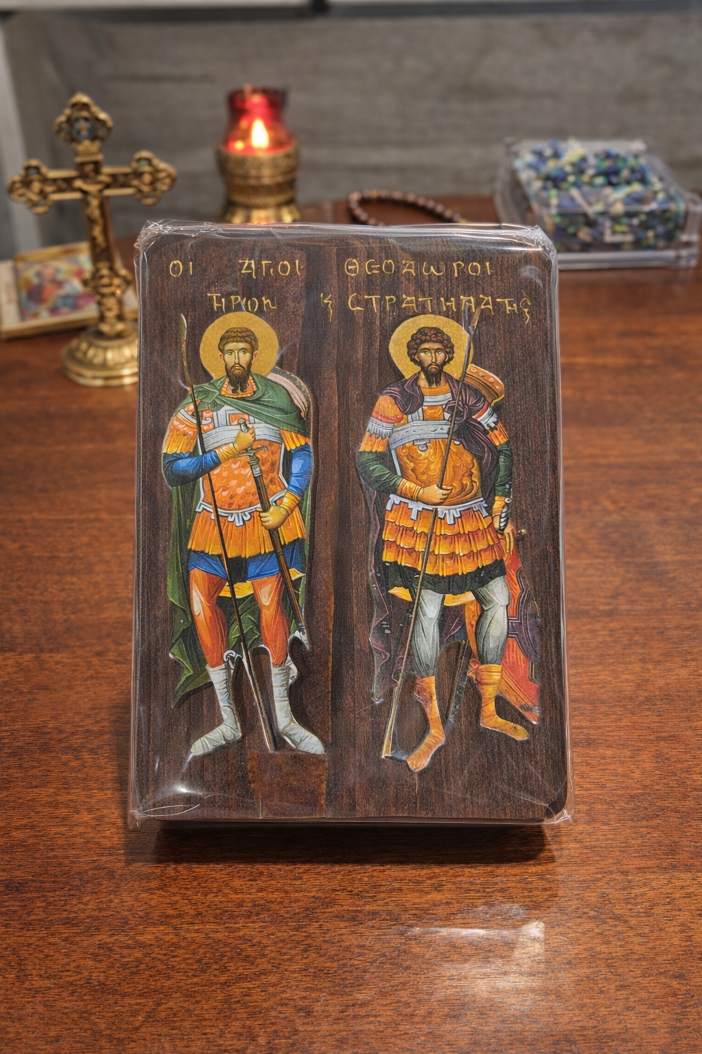 Saints Theodore Tyron & Theodore Stratelates / Αγίων Θεοδώρων Τήρωνος και Στρατηλάτου    (Mount Athos)