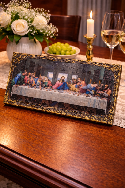 The last Supper Wooden 30cmx15cm