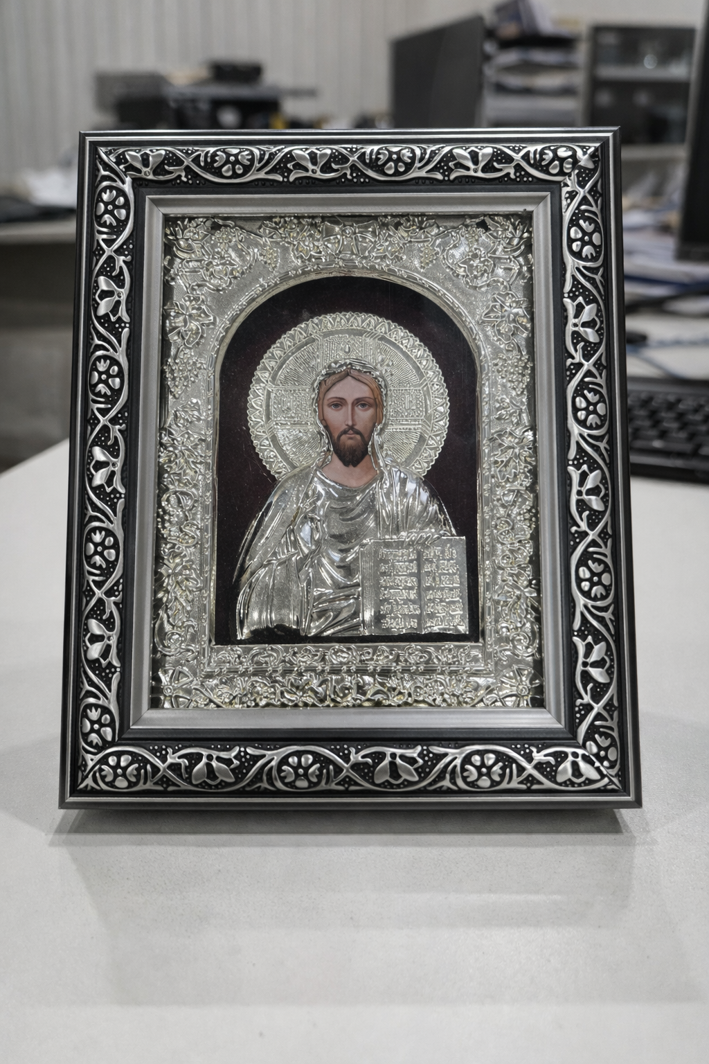 Silver Icon of Jesus Christ / Ασημένια Εικόνα του Ιησού Χριστού