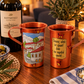 Traditional Greek Copper Wine Cup – Hand-Painted Village Design