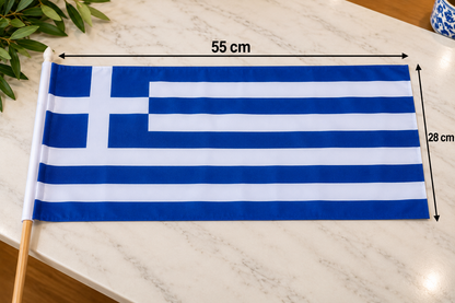 Greek Flags on Sticks – Various Sizes