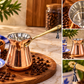 Traditional Copper Greek Coffee Briki