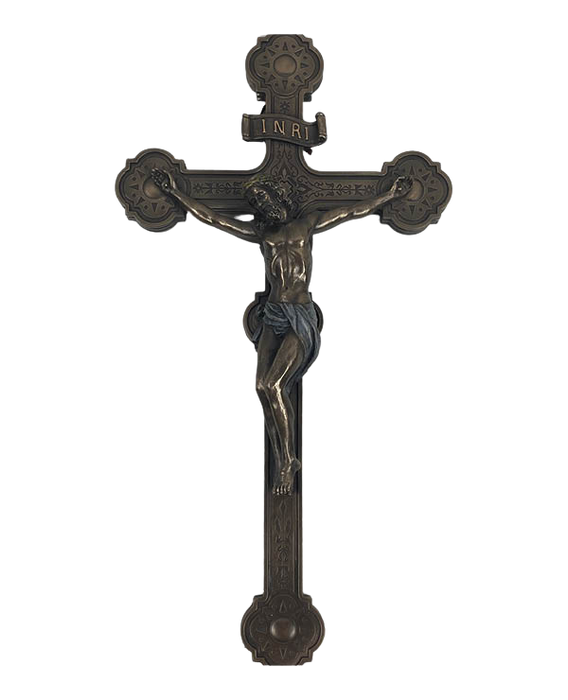 Metal Cross with Jesus
