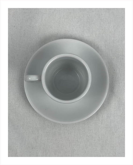 Greek Coffee Cup & Plate Set - Καφεκοπτεία Λουμιδη